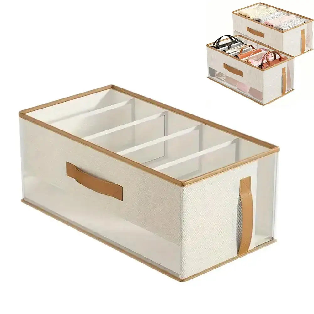 5-Grid Dustproof Handbag & Purse Storage Organizer Box Closet Bag Organizer QXL A