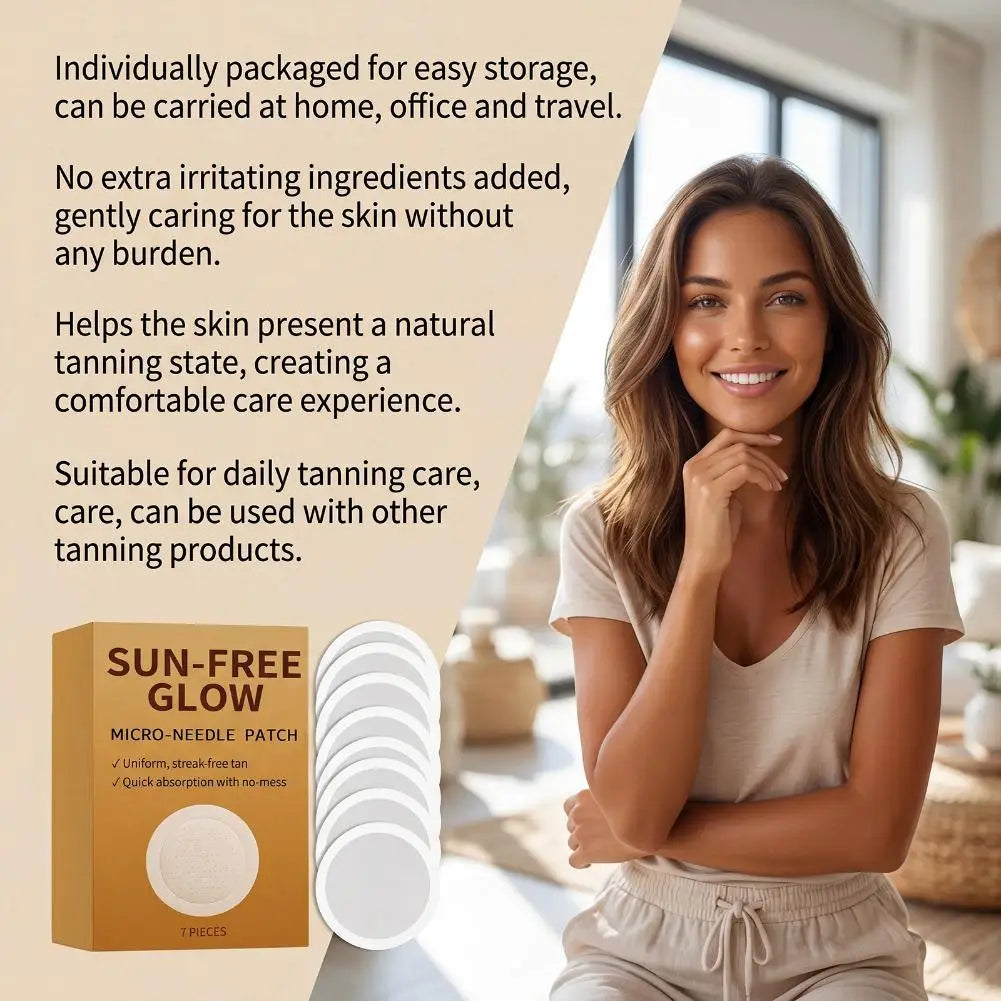 Sunless Tanning Micro-Needle Patches | Natural Glow All Skin Sunless Tanning Patches QXL