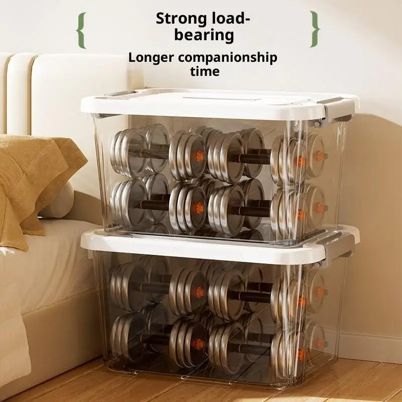 Transparent Plastic Storage Box with Lid | Multi-Size Organizer Plastic Storage Box QXL