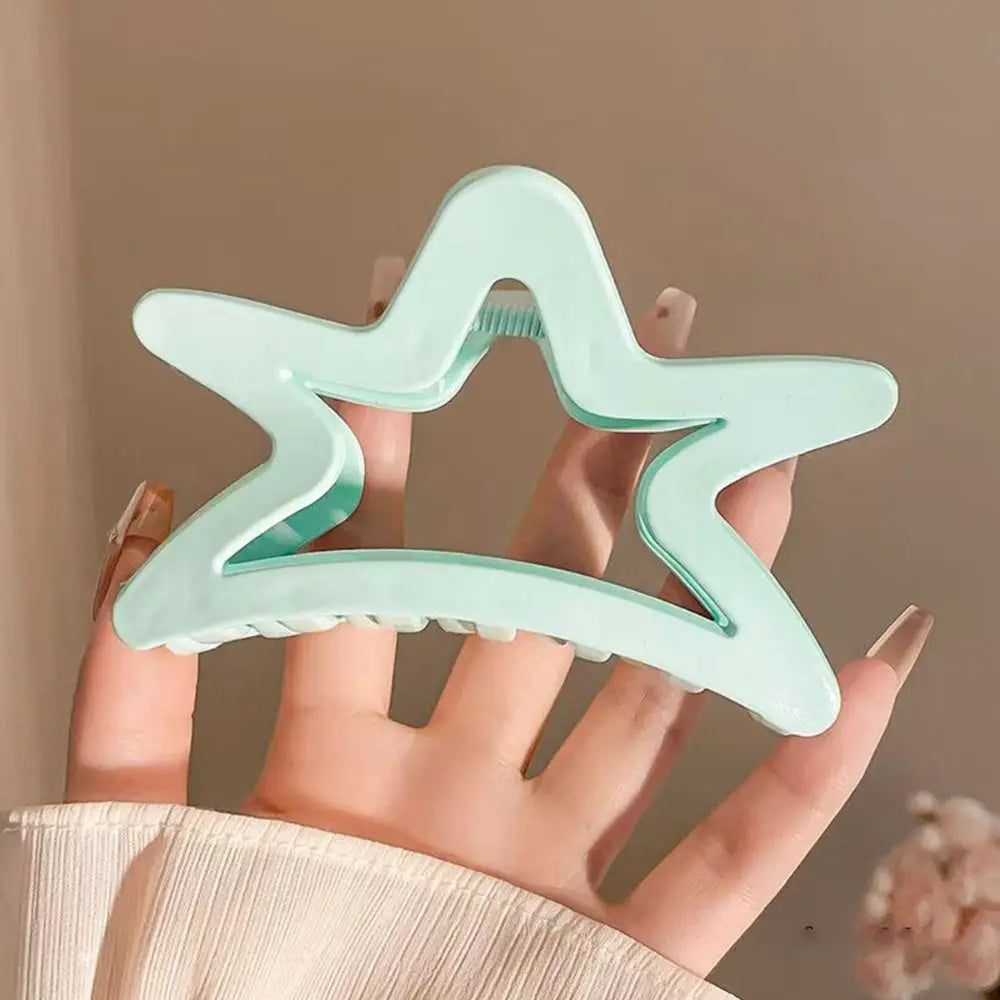 Star Bow Shark Hair Clip | Acrylic Jelly Color Hairpin Hair Clip QXL