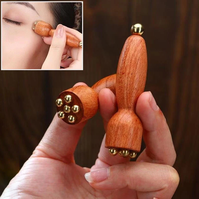 Brass Lotus Gua Sha Eye Massage Stick | Facial Roller Tool Gua Sha Facial Roller QXL