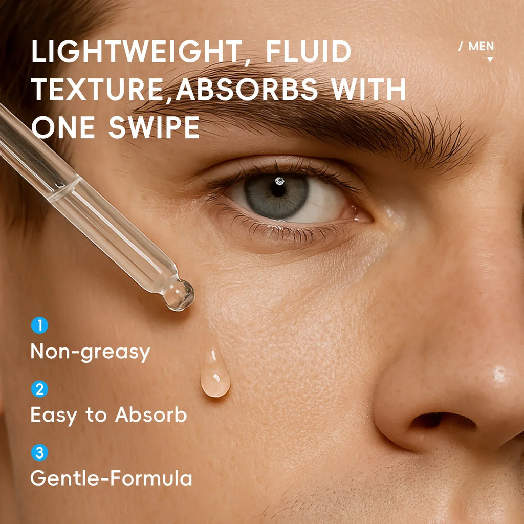 LAIKOU Men's Hyaluronic Acid Facial Serum 30ml – Hydrating Men's Facial Serum QXL