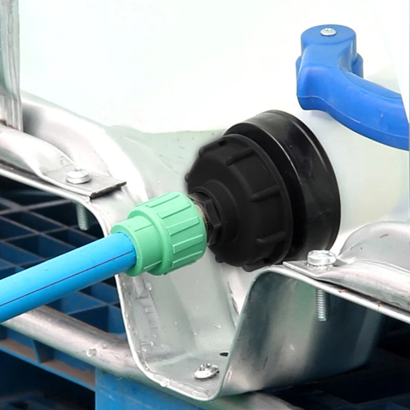 S60X6 IBC Tank Adapter Cap – 1/2" 3/4" 1" Plastic Connector IBC Tank Adapter QXL