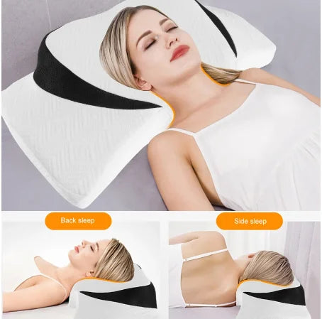 Ergonomic Cervical Memory Foam Neck Pillow | Better Sleep Memory Foam Pillow QXL
