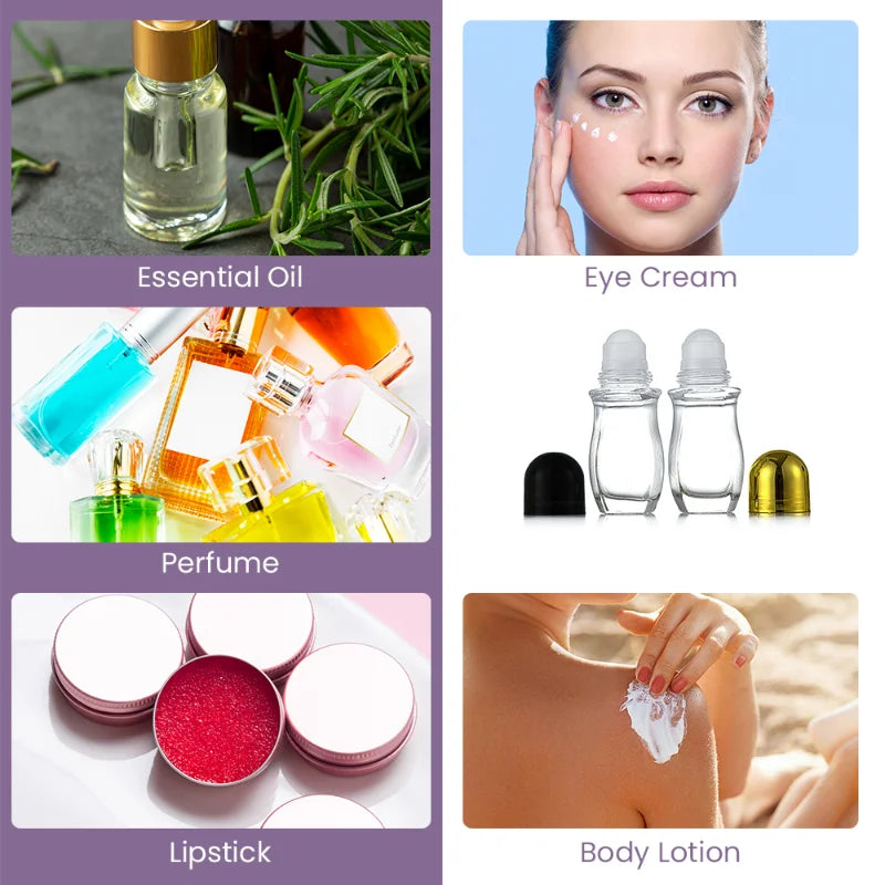Glass Roll-On Bottle 30/50ml | Aromatherapy & Perfume Roller Roller Bottle QXL