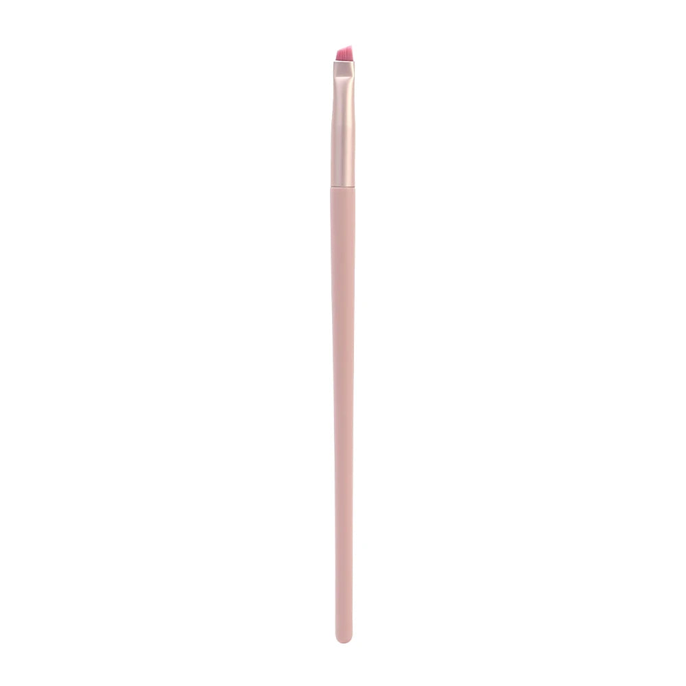 Angled Eyebrow & Eyeliner Brush | Soft Synthetic Flat Tip Eyebrow Eyeliner Brush QXL 12