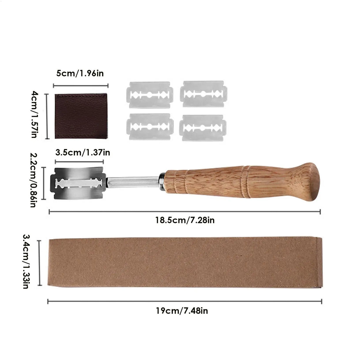 Bread Lame Dough Scoring Tool | Stainless Steel + 5 Blades Bread Scoring Tool QXL