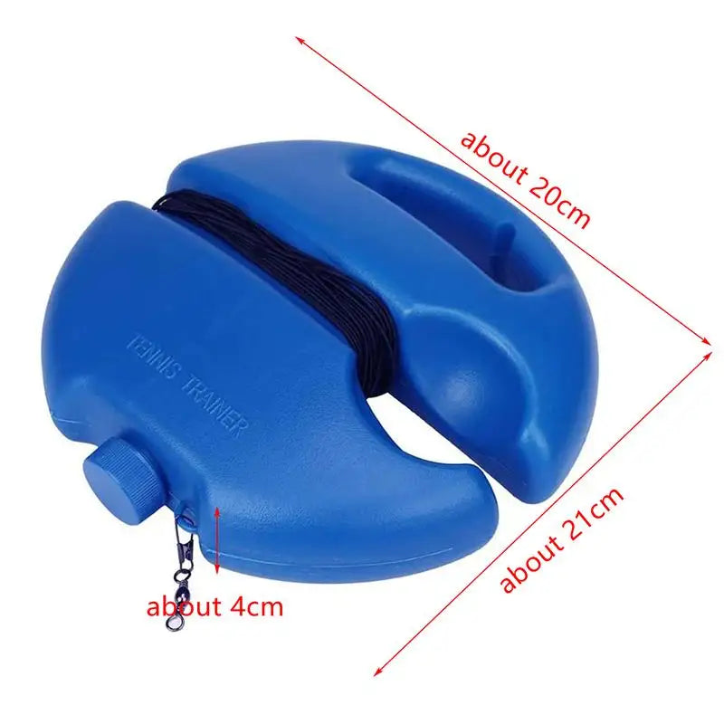 Tennis Trainer Rebound Base with Elastic Rope – Solo Practice Tennis Training Aid QXL 1PC