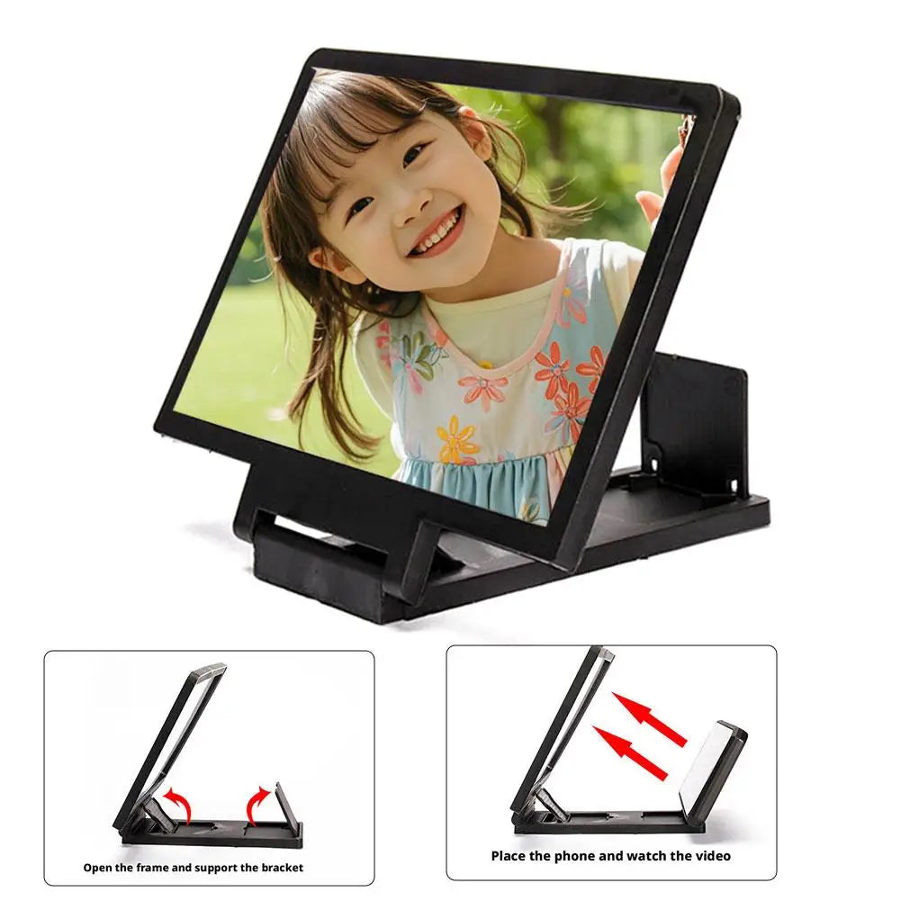 HD Phone Screen Magnifier | Foldable Portable Phone Holder Phone Screen Magnifier QXL