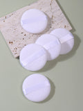 White Round Powder Puffs for Setting & Base Makeup | 2–20 Pack Makeup Powder Puff QXL 5Piece