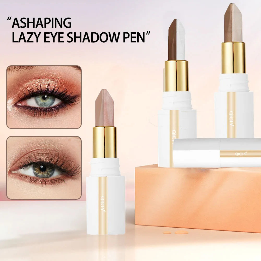Two-Color Matte Eyeshadow Pen | Waterproof & Long-Lasting Eyeshadow Pen QXL