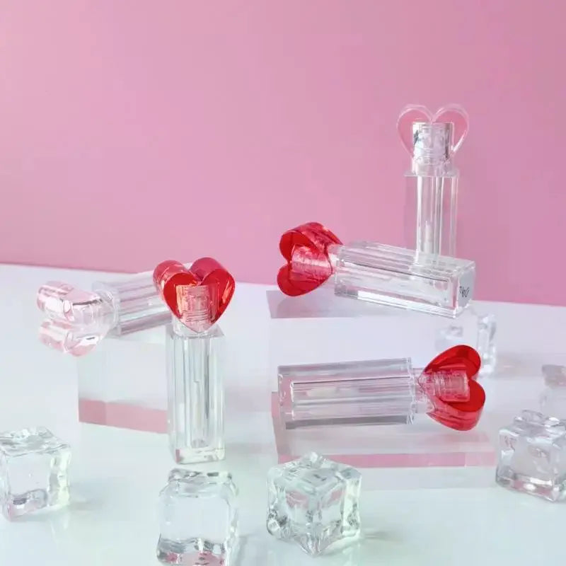 3.5ml Heart-Shaped Refillable Lip Gloss Tube | DIY Clear Container Lip Gloss Container QXL