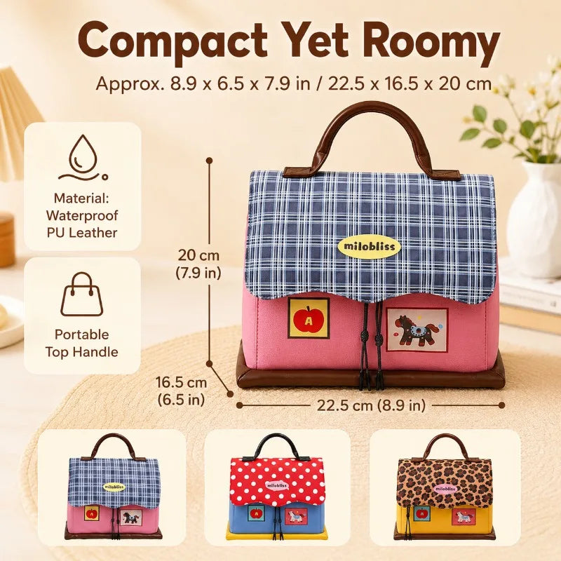 Cute Horse Makeup Bag | Waterproof PU Leather Travel Organizer Cosmetic Organizer Bag QXL