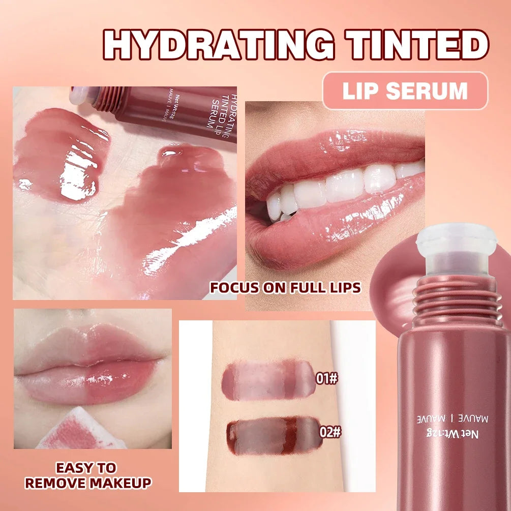 QIBEST Jelly Lip Oil Balm – Tinted Gloss & Hydrating Lip Stain Tinted Lip Gloss QXL