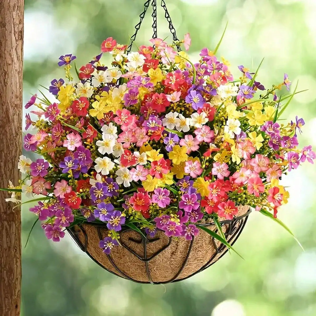Colorful Artificial Daisy Flowers | Plastic Spring Decor 4–12 Pk Artificial Flowers QXL
