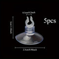 5-Pack Aquarium Suction Cups for Air Pump Tube | Fish Tank Aquarium Suction Cups QXL 5pcs