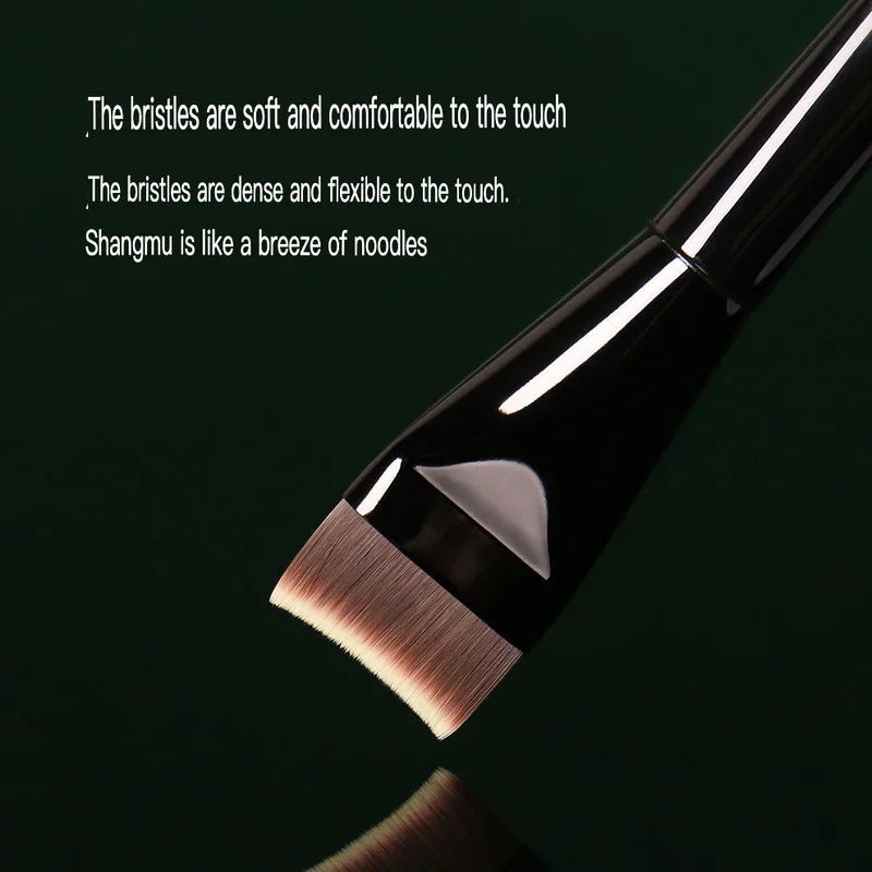 M69 Curved Knife Foundation Brush | Flat Tip Makeup Tool Foundation Makeup Brush QXL
