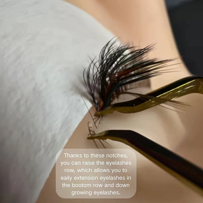 Precision Lash Extension Isolation Tweezers | Stainless Steel Lash Extension Tweezer QXL