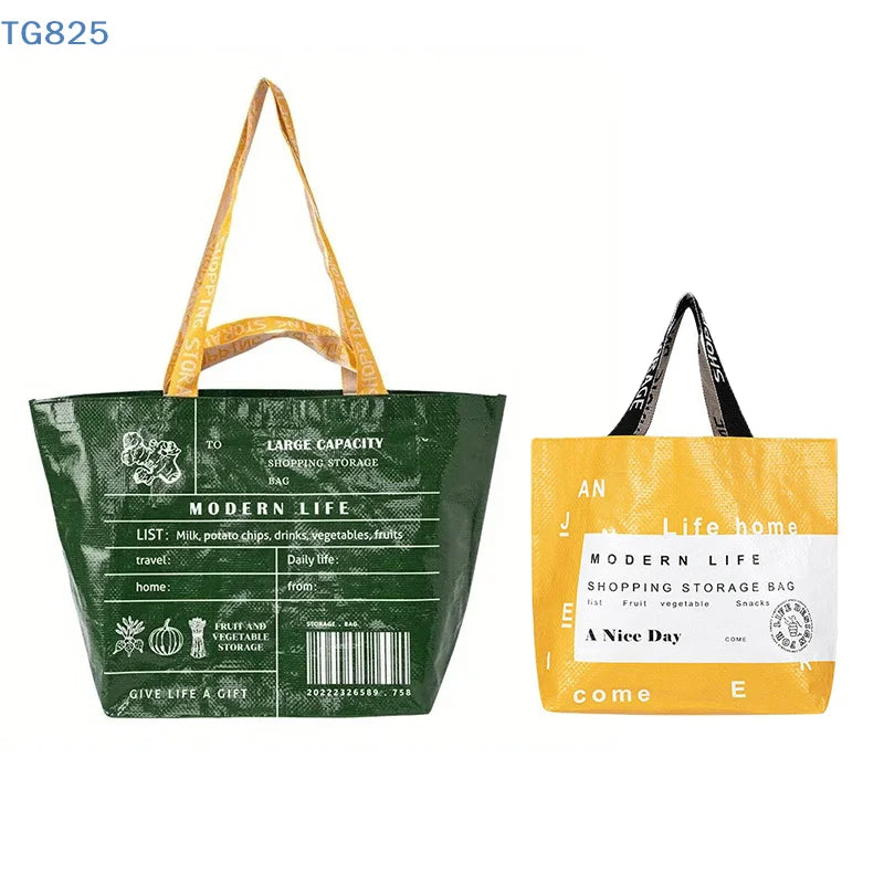 Waterproof PP Woven Reusable Shopping Bag | Large Capacity Reusable Shopping Bag QXL