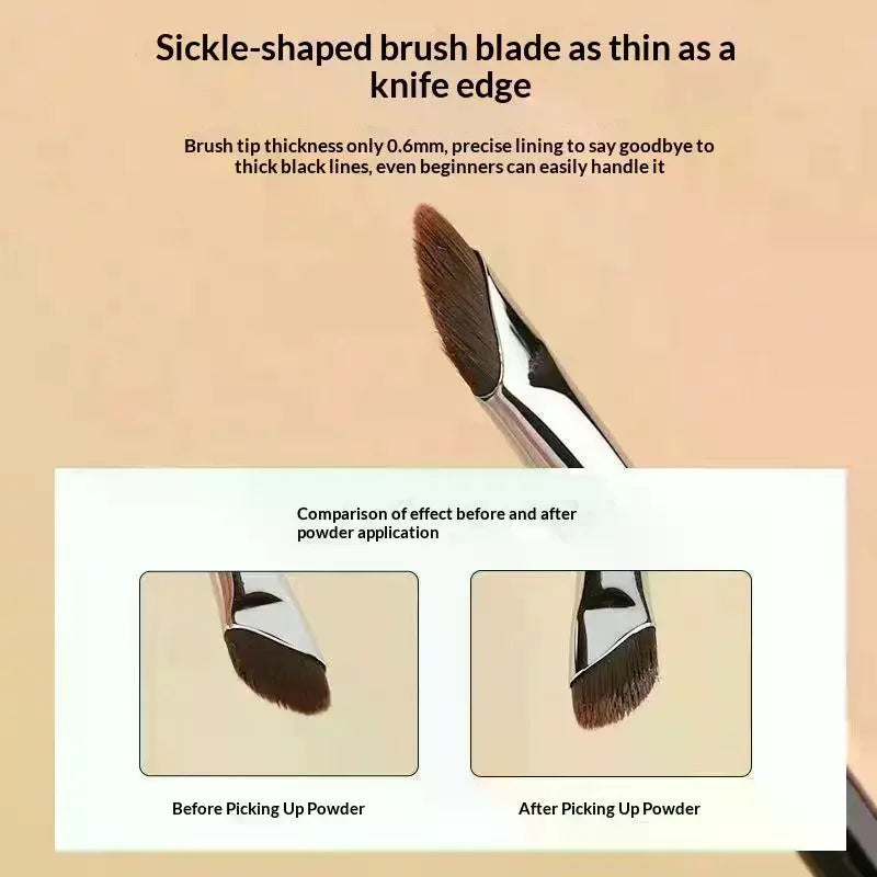 3-Pack Angled Eyeliner Brushes | Precision Blade Tip Makeup Eyeliner Brush Set QXL Default Title