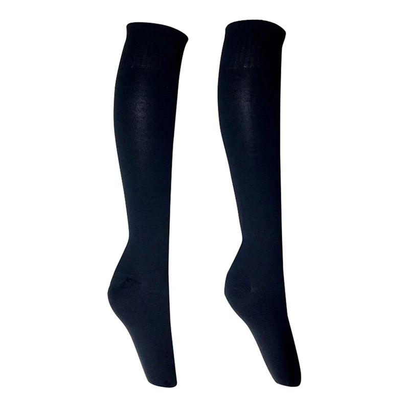 Over-Knee Sports Socks | Football Soccer Rugby Volleyball Sports Knee Socks QXL Black