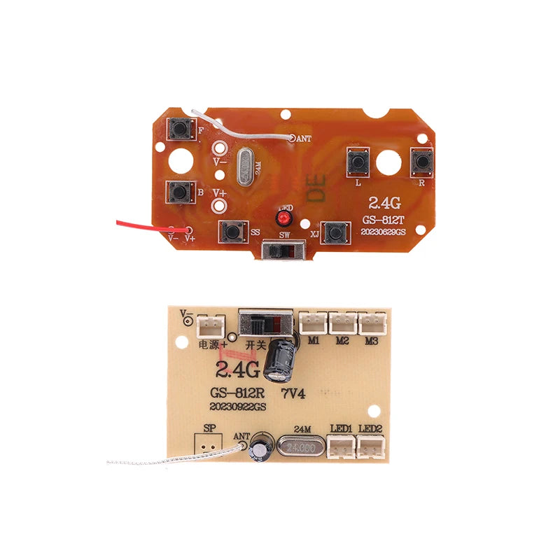 6CH 27MHz PCB Remote Control Set for RC Cars | 40-50m Range RC Control PCB Set QXL
