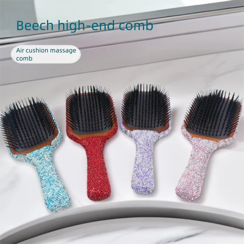 Diamond Air Cushion Scalp Massage Comb | Anti-Static Wide Board Scalp Massage Comb QXL