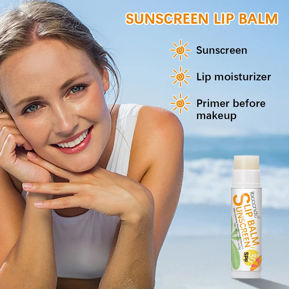 ibcccndc SPF 30 Sunscreen Lip Balm | UV Protection & Moisture Sunscreen Lip Balm QXL