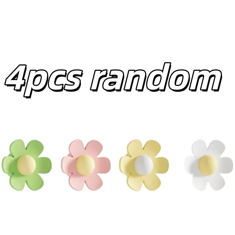 4-Pack Silicone Sink Overflow Plugs – Floral Colors Sink Overflow Plug QXL 4pcs random