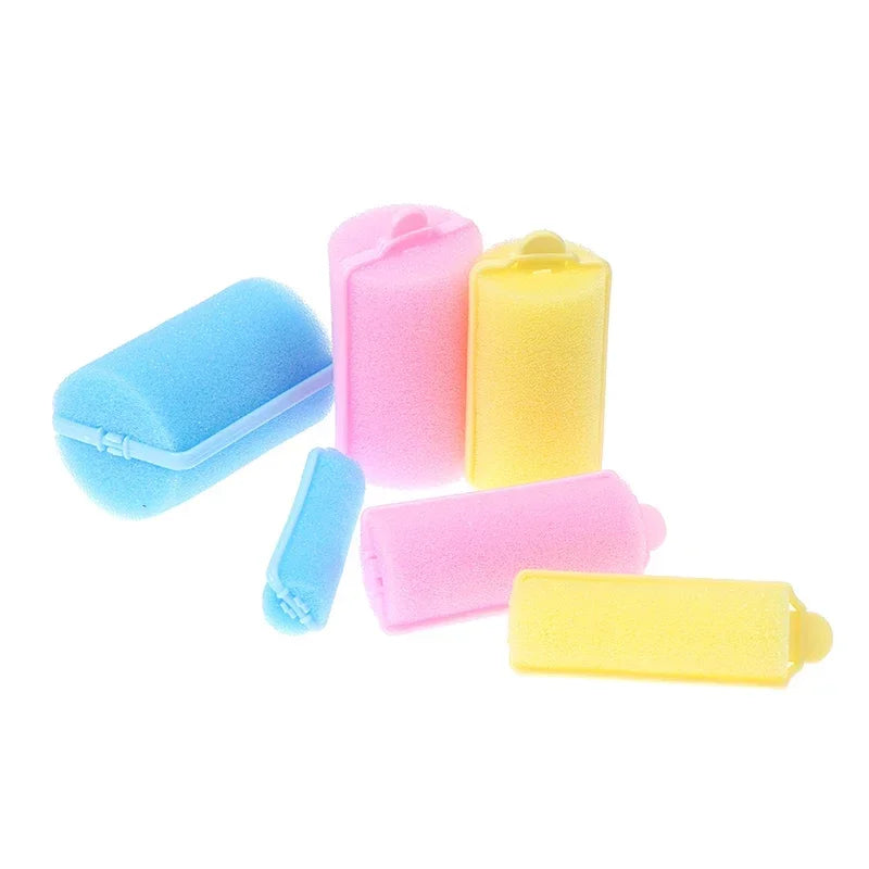 Foam Sponge Hair Curler Rollers | Heatless Curl Styling Set Hair Curler Rollers QXL