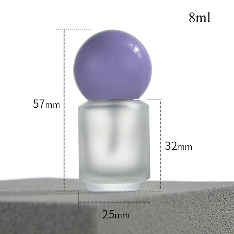 Empty Glass Nail Polish Bottles with Brush & Lid | 8/10/15ml Nail Polish Bottle QXL