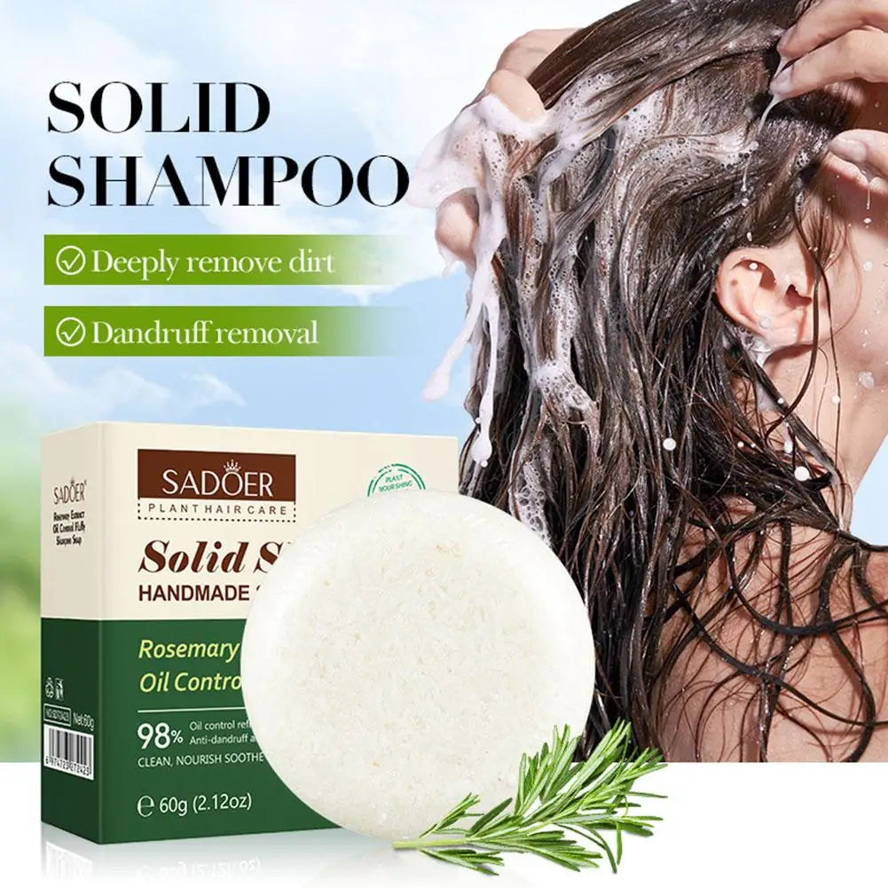 Rosemary Solid Shampoo Bar | Deep Cleanse & Strengthen Hair Solid Shampoo Bar QXL