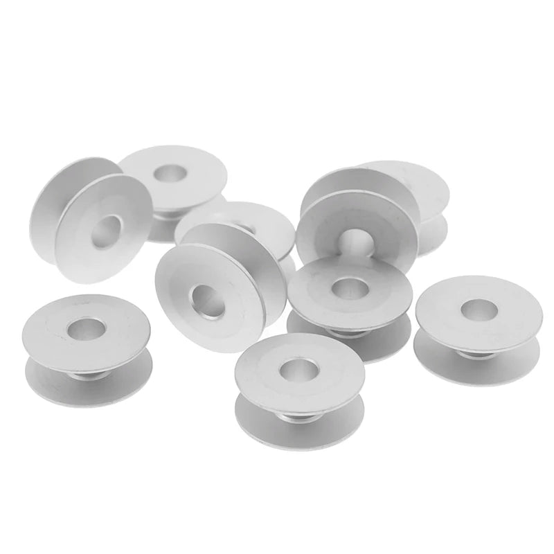 10-Pack 21mm Aluminum Bobbins – Singer & Brother Sewing Machines Sewing Machine Bobbins QXL