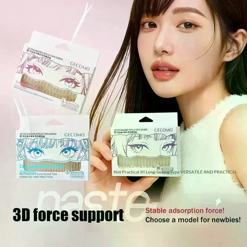 3D Invisible Double Eyelid Tape – 240 Fiber Lift Strips Eyelid Lift Tape QXL