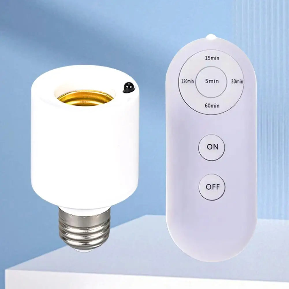 E27 Wireless Remote Control Lamp Holder | Timer & AC180-240V Remote Lamp Holder QXL
