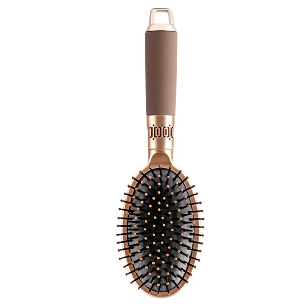 Oval Cushion Detangling Hair Brush | Non-Slip Scalp Care Cushion Hair Brush QXL