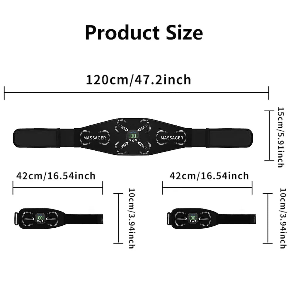 Portable EMS Muscle Stimulator – Abdominal Belt & Arm Toner EMS Muscle Stimulator QXL