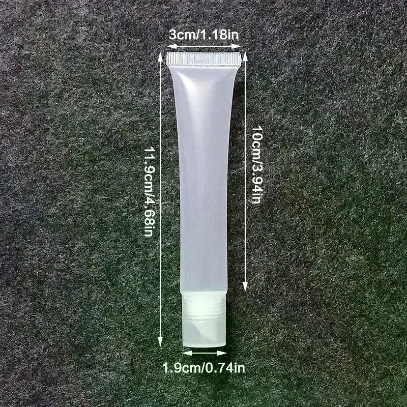 20ml Refillable Lip Gloss Squeeze Tube | Empty PE DIY Container Lip Gloss Container QXL