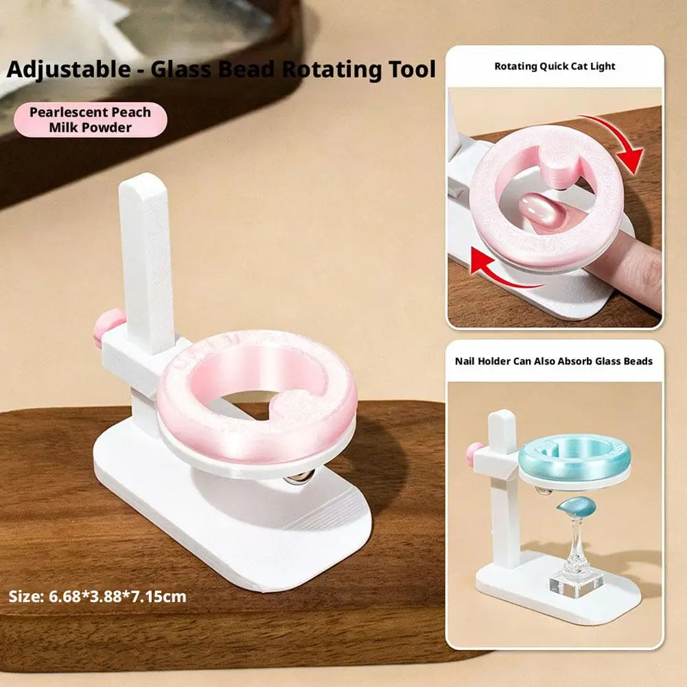 Cat Eye Nail Magnet Stand | Rotating Adjustable Manicure Tool Nail Art Magnet Tool QXL