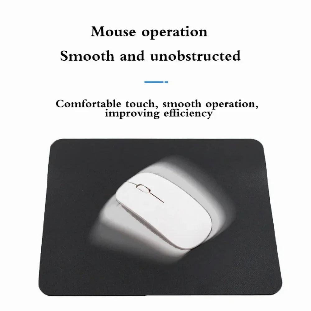 Mini PU Leather Mouse Pad – Non-Slip, Waterproof & Easy Clean Leather Mouse Pad QXL