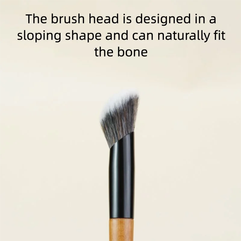 Angled Blush & Contour Brush | Highlighter & Setting Powder Angled Makeup Brush QXL