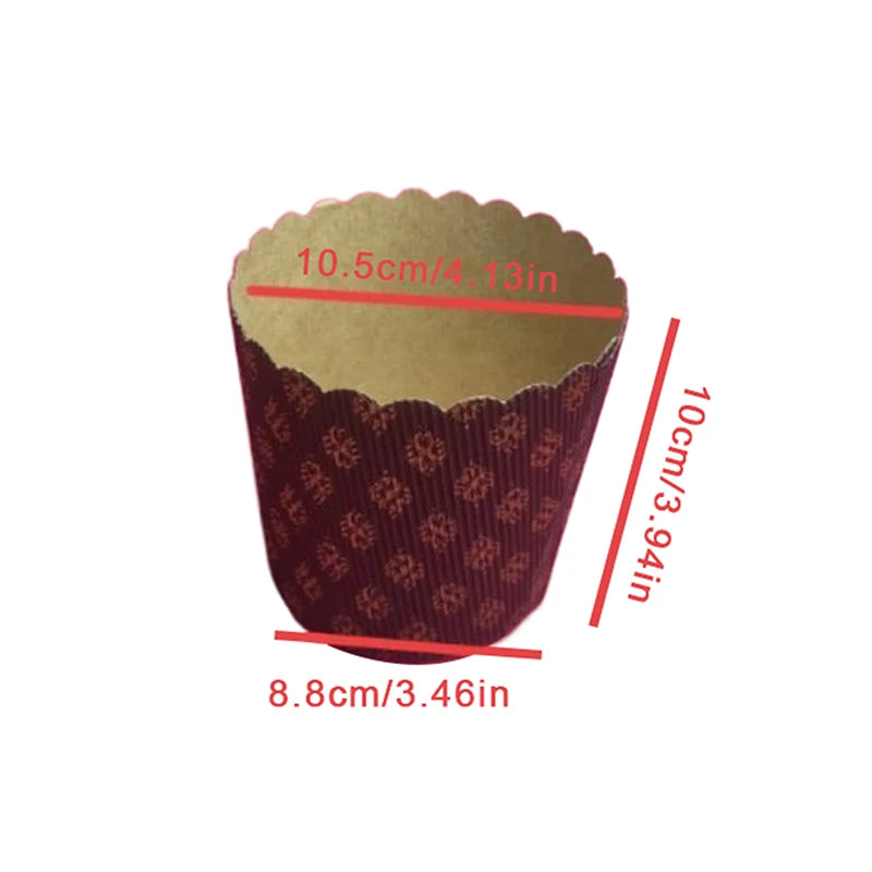 5-Pack Dove Paper Tray Molds | Christmas Cake Baking Cups Cake Baking Mold QXL 4inch