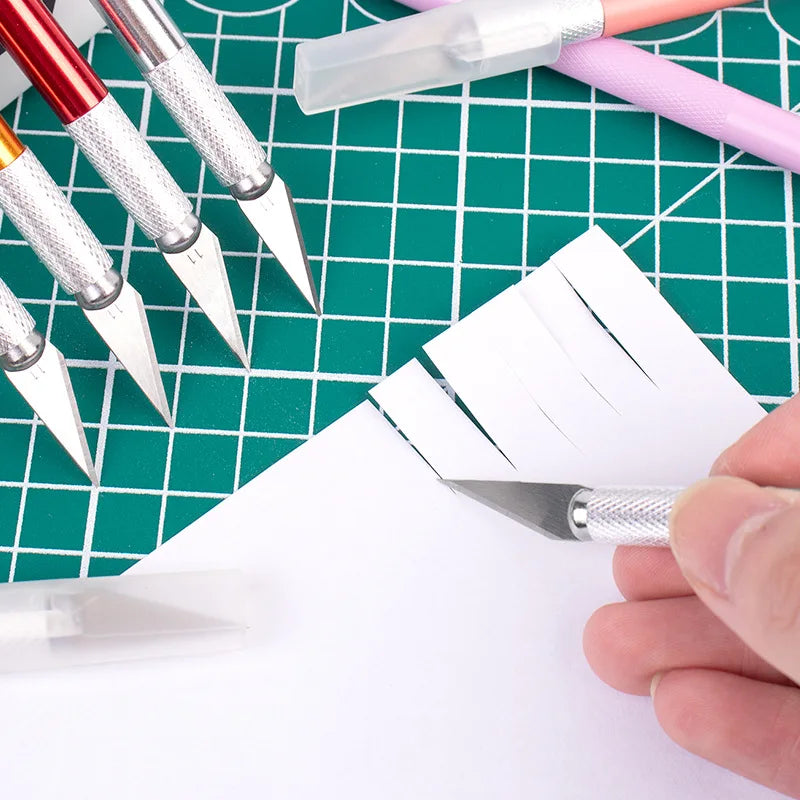 10-Pc Engraving Knife Kit + 40 Blades | Craft & PCB Repair Craft Knife Set QXL