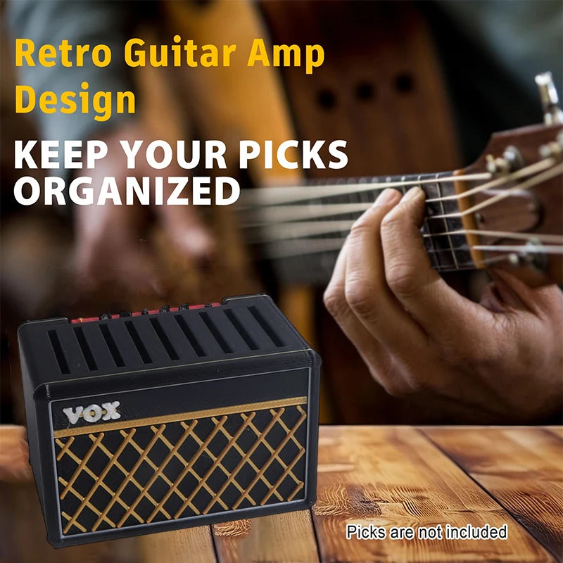 Guitar Pick Holder Box | Amp Design Storage & Display Case Guitar Pick Holder QXL