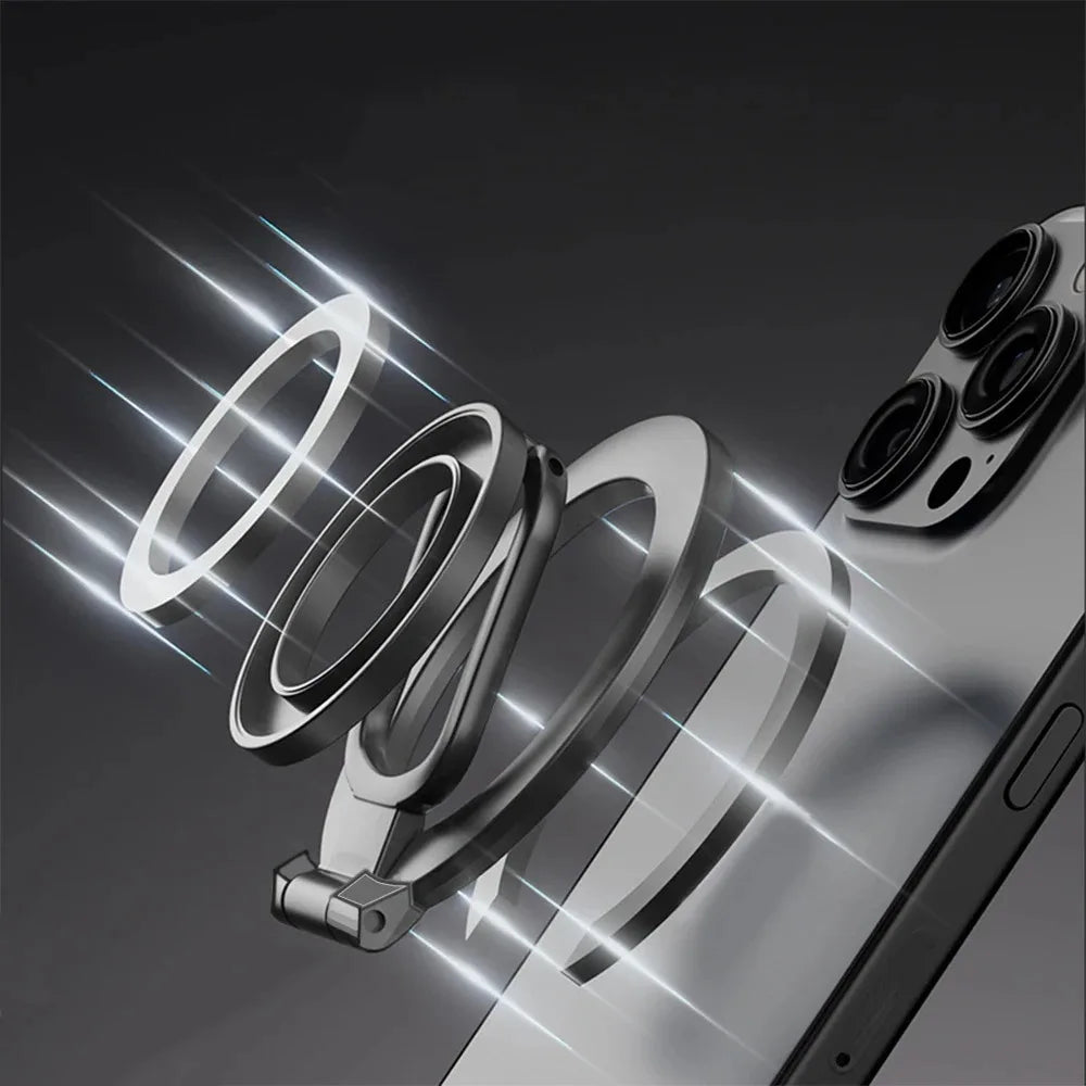 Dual Magnetic Phone Ring Grip Kickstand – iPhone & Samsung Phone Ring Stand QXL