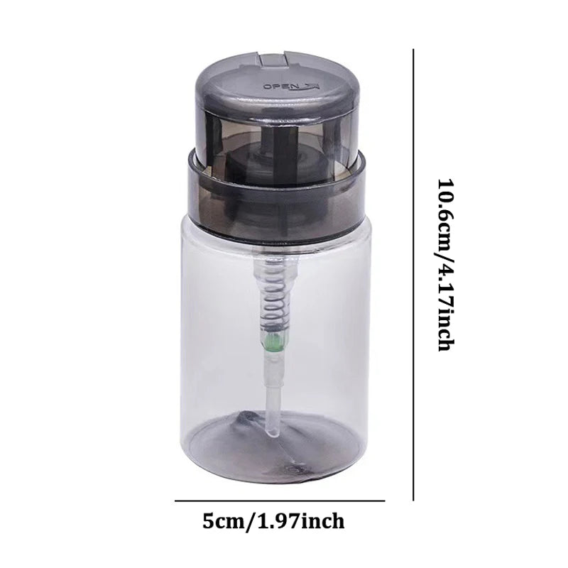 Refillable Press Pump Dispenser Bottle | Nail Polish Remover Nail Pump Dispenser QXL