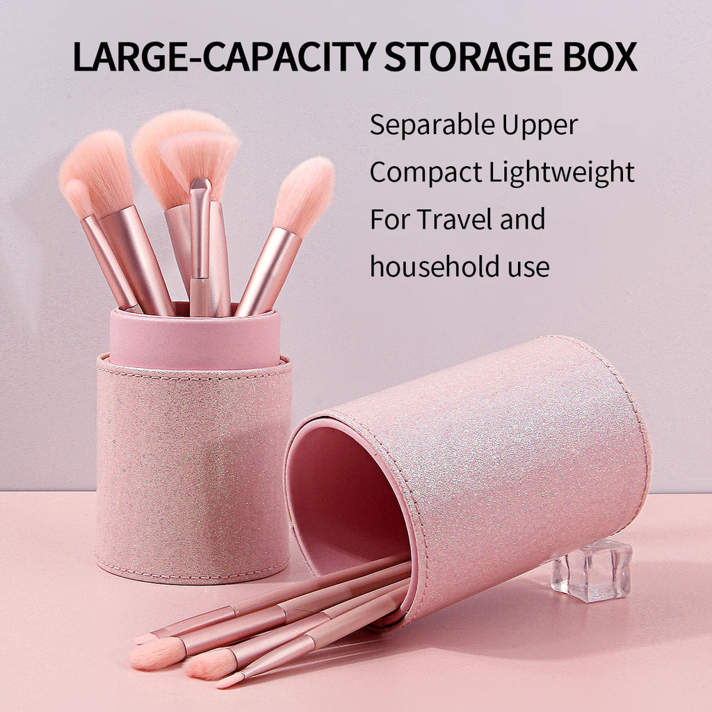 KOSSHOW Pink Detachable Makeup Brush Holder – Dustproof Makeup Brush Holder QXL