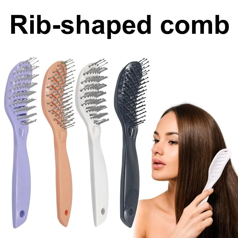 Curved Vent Detangling Hair Brush | Scalp Massage & Drying Detangling Hair Brush QXL