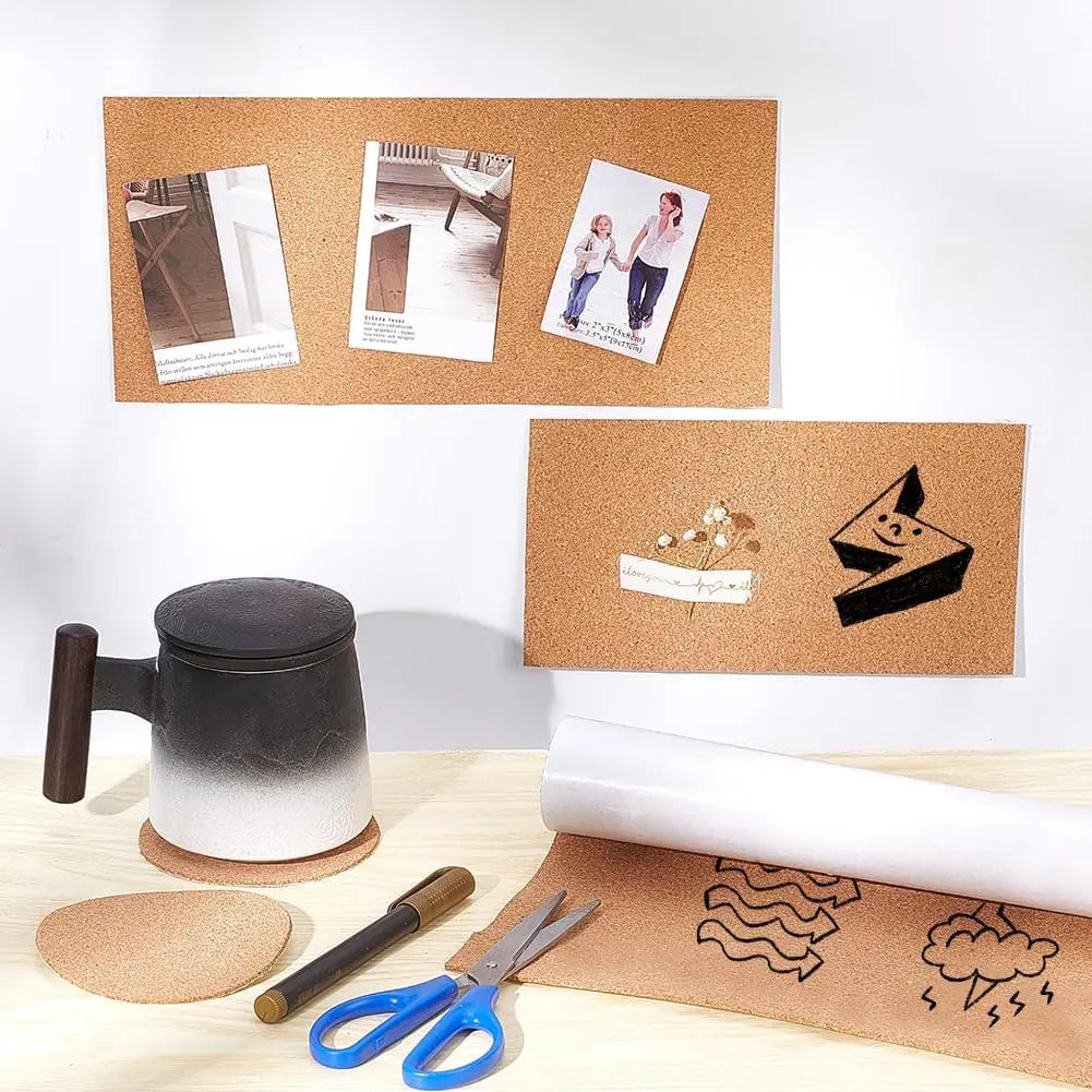 2mm Self-Adhesive Cork Roll Sheet 12x24" | Bulletin Board & DIY Cork Sheet Roll QXL