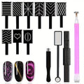 13-Pc Cat Eye Nail Art Magnet Set | Magnetic Gel Wands Nail Art Magnet Set QXL 13pc